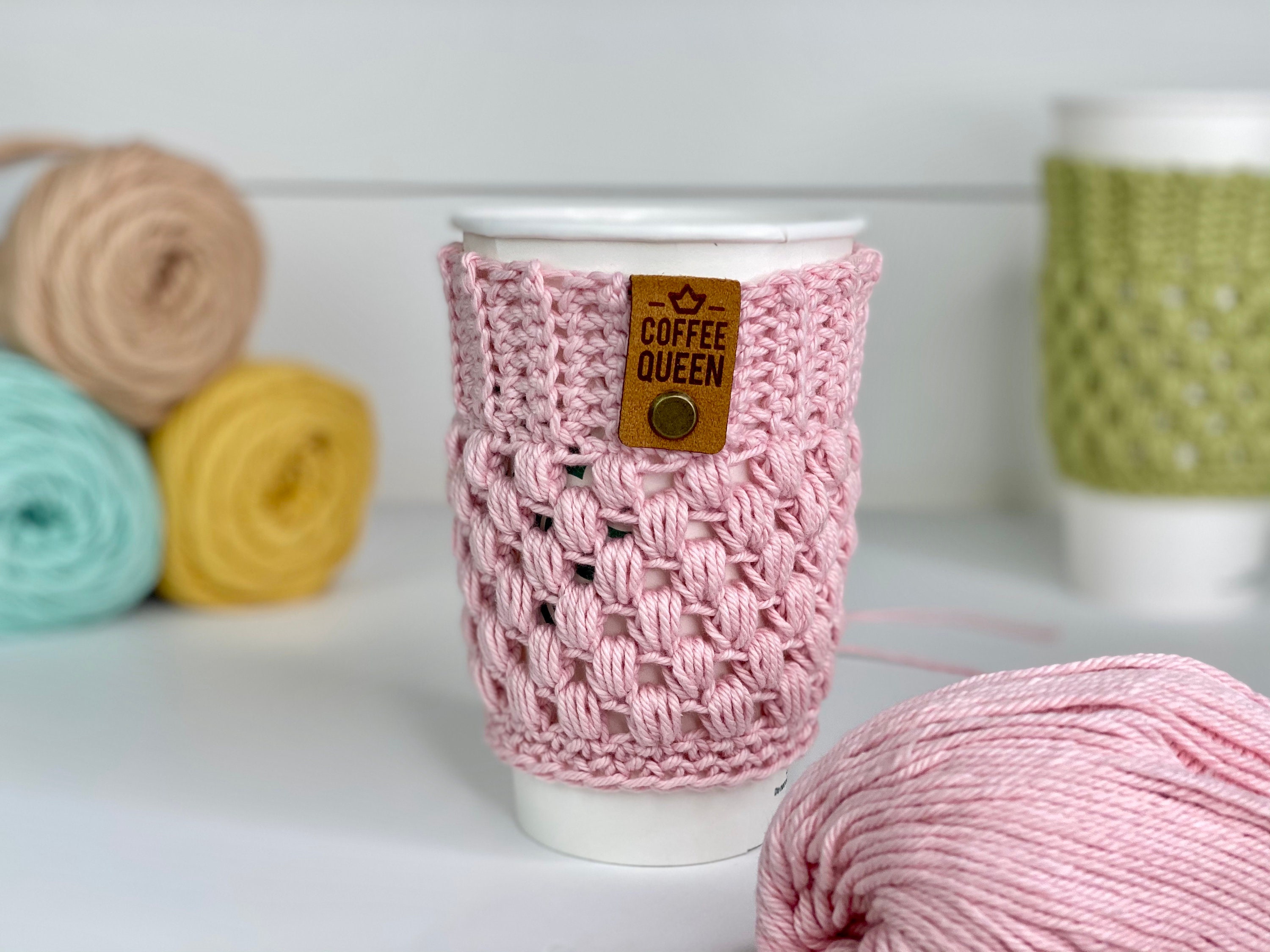 CROCHET PATTERN Coffee Cup Cozy, Crochet Coffee Sleeve, Crochet Mug