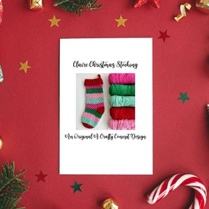 Crochet Christmas Stocking Pattern, Puff Stitch Stocking Pattern, Christmas Crochet Patterns, Crochet Holiday Stocking, Family Stockings image 4