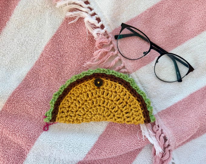 Taco Glasses Holder Crochet Pattern