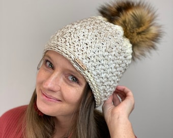 Patrón de gorro holgado a crochet, gorro fácil de tejer a crochet (patrón en PDF)