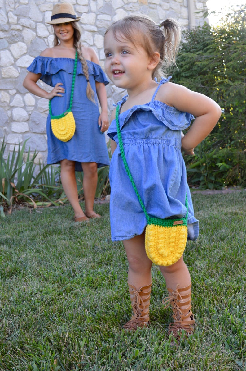 CROCHET PATTERN Crochet Bag, Crochet Purse, Crossbody Bag, Crochet Boho Bag, Crochet Toddler Purse Pattern, DIGITAL Download pdf image 4