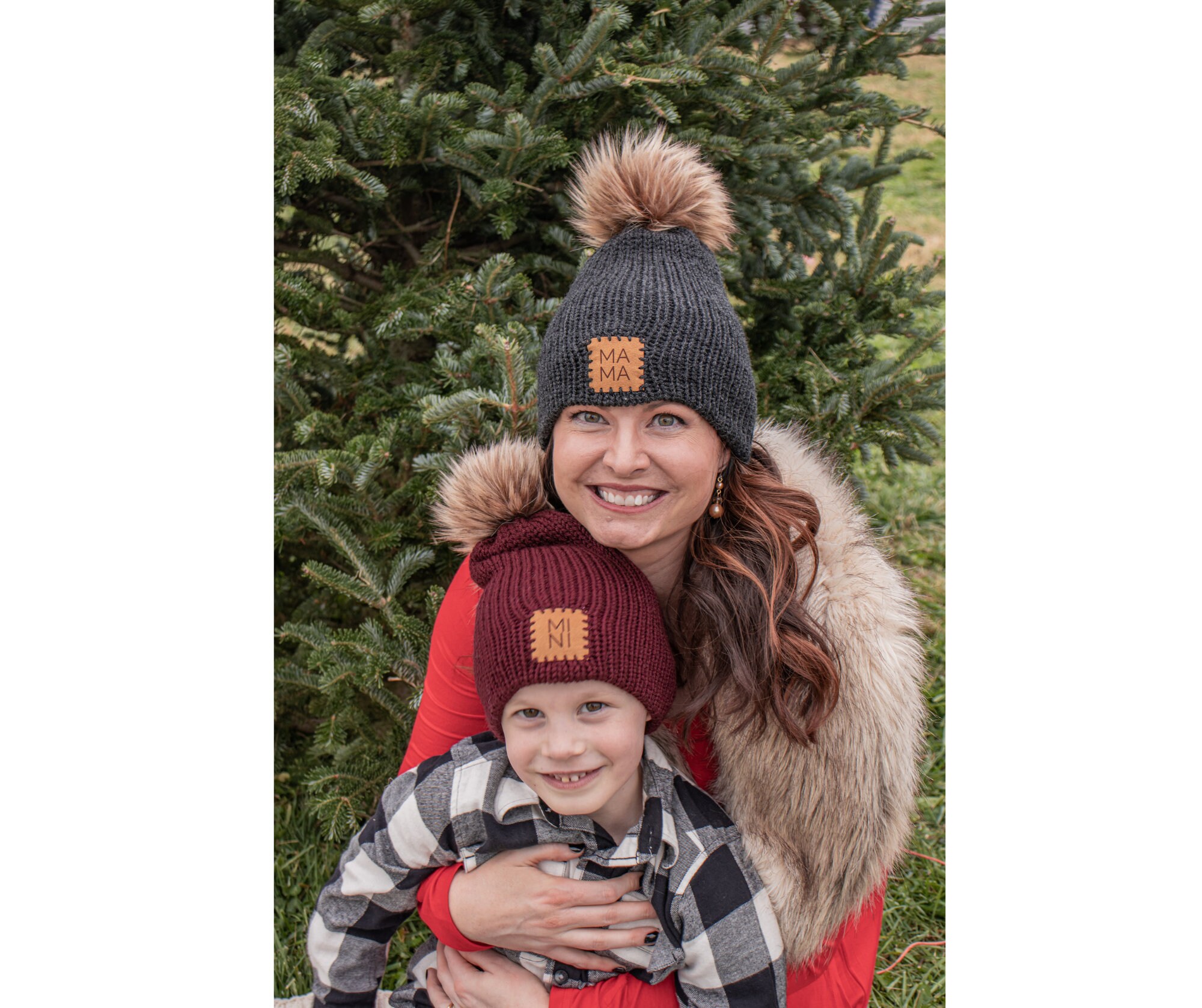 Maroon Mommy and Me Matching Hat, Mama and Mini Hats, Mommy and Me Hat