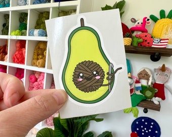 Yarn Avocado Sticker 🥑