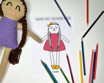 Gracie Doll Coloring Sheets