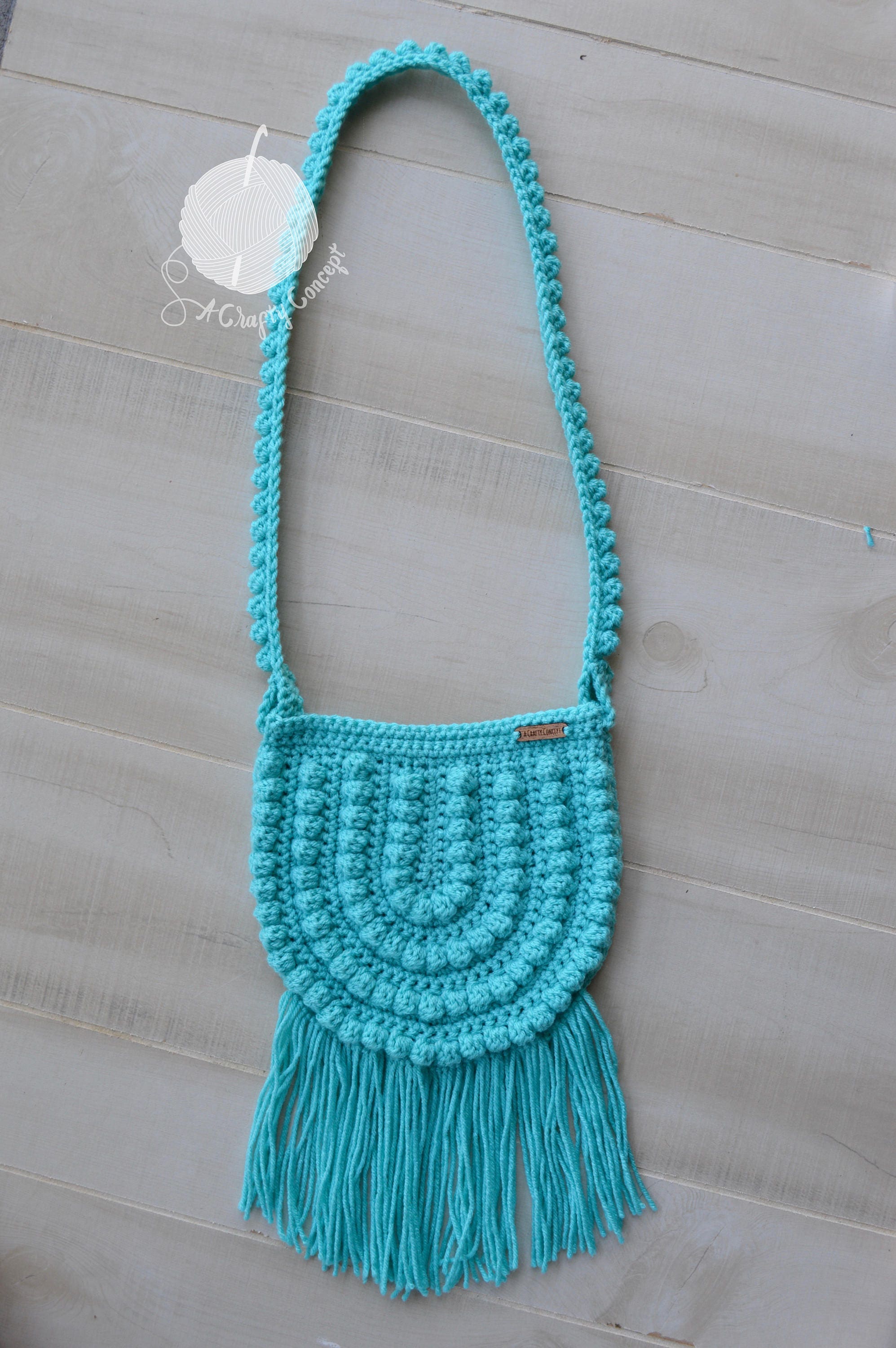 Calliope Crossbody Boho Bag Crochet Pattern • Green Fox Farms Designs