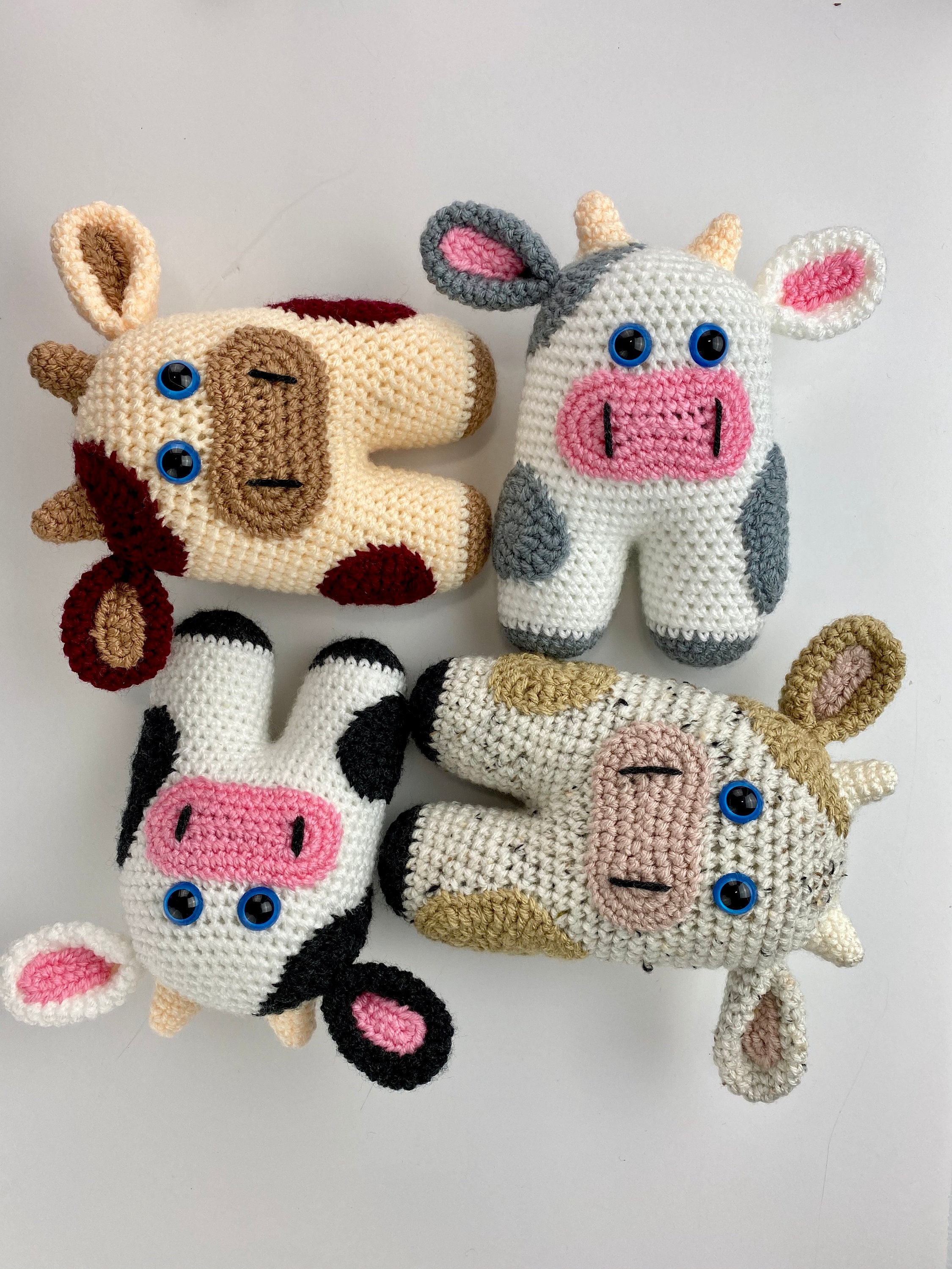 Crochet Cow PATTERN, Crochet Cow Amigurumi, Easy Crochet Pattern