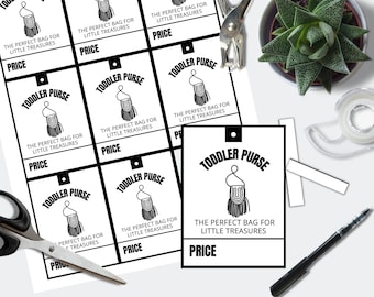 Printable Crochet Boho Bag Tags