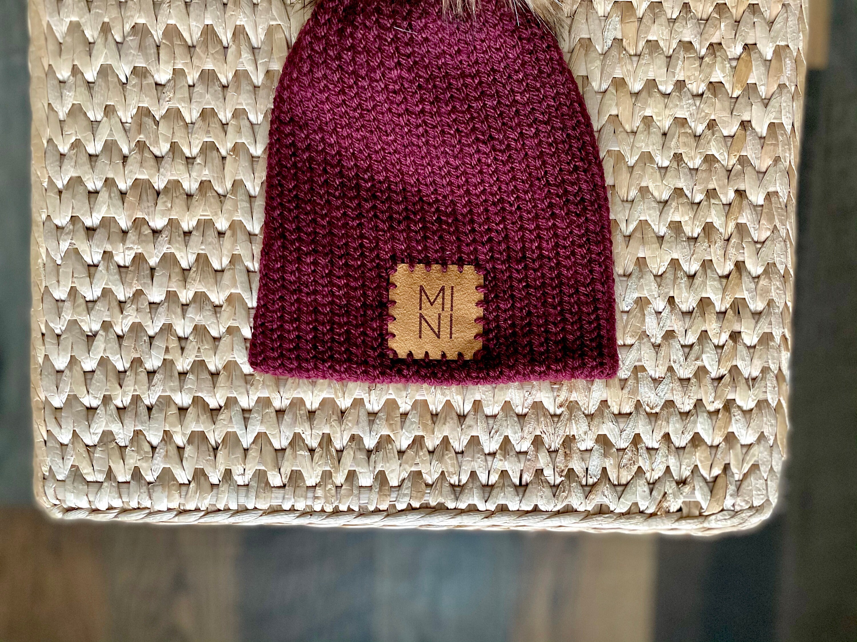 Maroon Mommy and Me Matching Hat, Mama and Mini Hats, Mommy and Me Hat