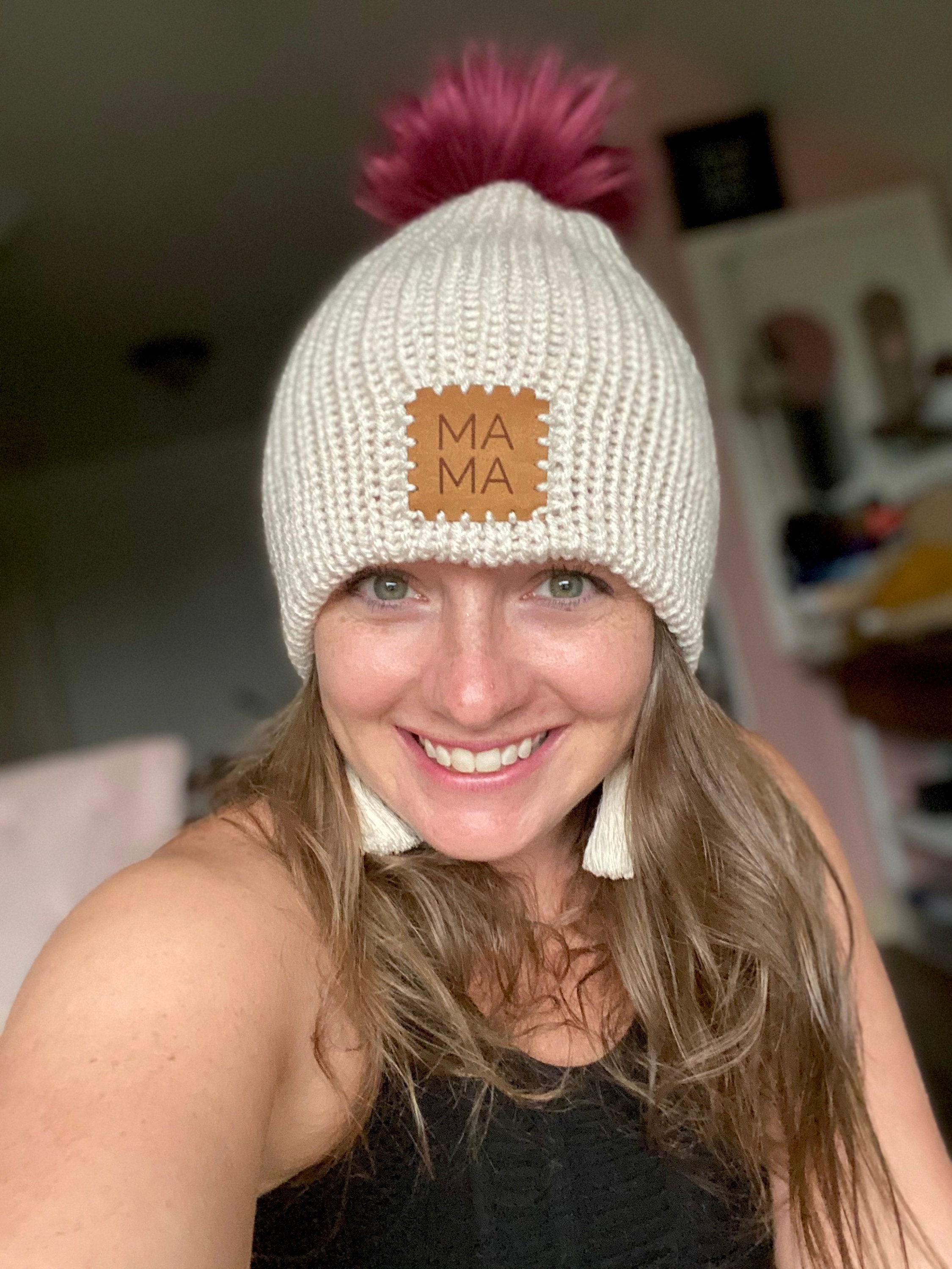 Maroon Mommy and Me Matching Hat, Mama and Mini Hats, Mommy and Me Hat