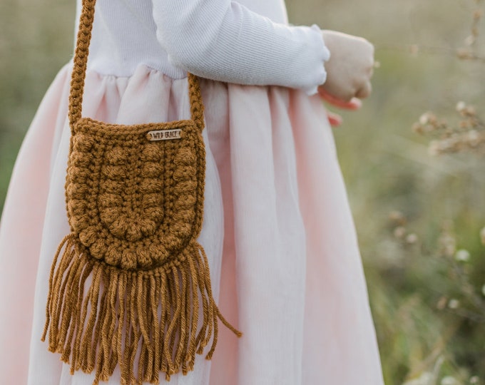Bitty Boho Bag Crochet Pattern- Crochet Toddler Bag Pattern