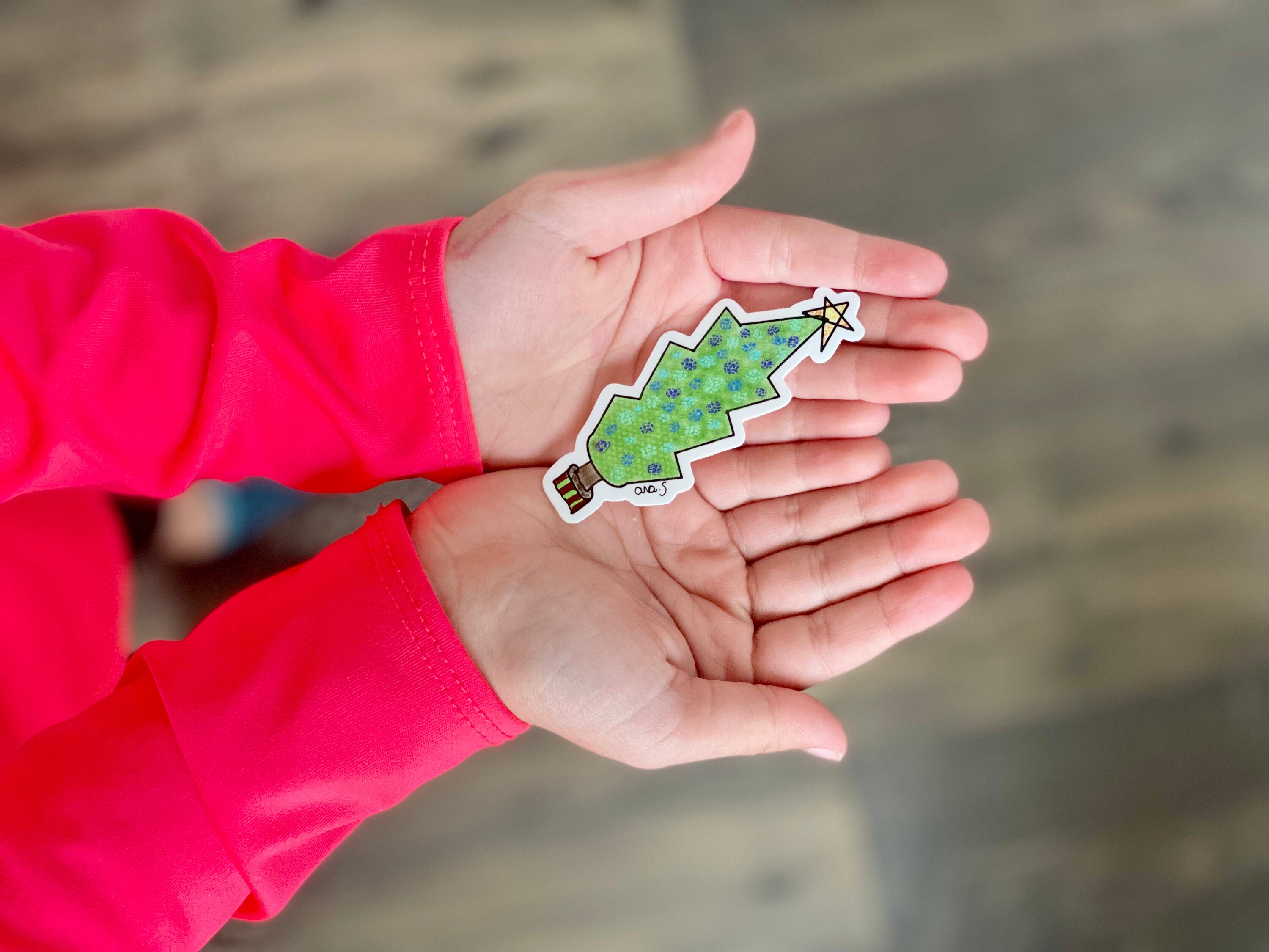 christmas-tree-sticker-christmas-sticker-holiday-sticker