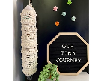 Crochet Plastic Bag Holder Pattern, Boho Bag Saver Crochet Pattern, Grocery Bag Holder Pattern, Grocery Bag Storage, Grocery Bag Dispenser
