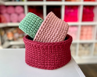 Crochet Nesting Baskets Pattern