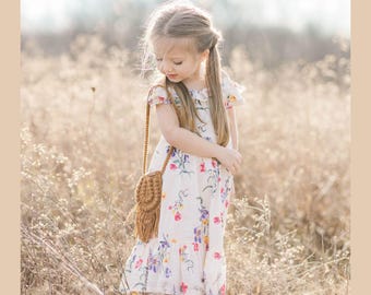 Crochet Kids Boho Bag Pattern: Toddler Purse (DIGITAL Download)