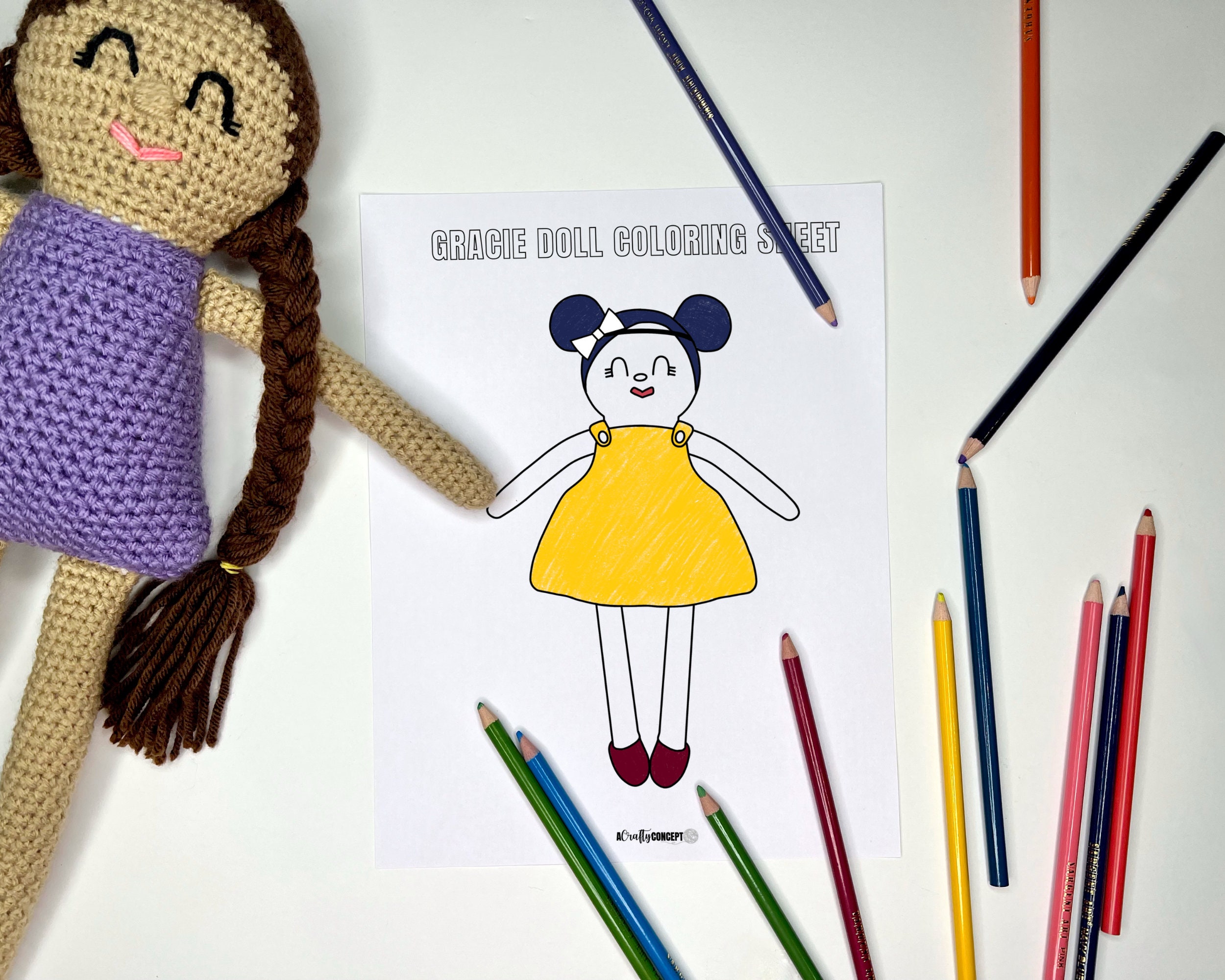 Crochet Amigurumi Doll Pattern, Crochet Baby Doll Pattern, Easy Crochet  Amigurumi Patterns, Crochet Girl Doll Pattern, Crochet Toys, Pattern