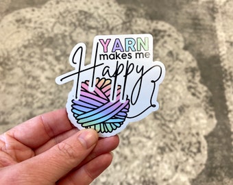 Yarn Makes Me Happy Magnet