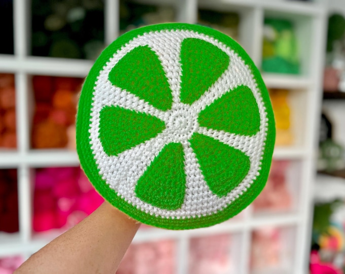 Crochet Lime Pillow Pattern- Lime Peel-O