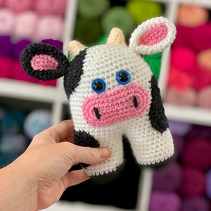 Cute Crochet Cow Amigurumi Pattern Make Your Own Adorable Cow Toy, Crochet Pattern Animal, Crochet Cow Pattern image 8