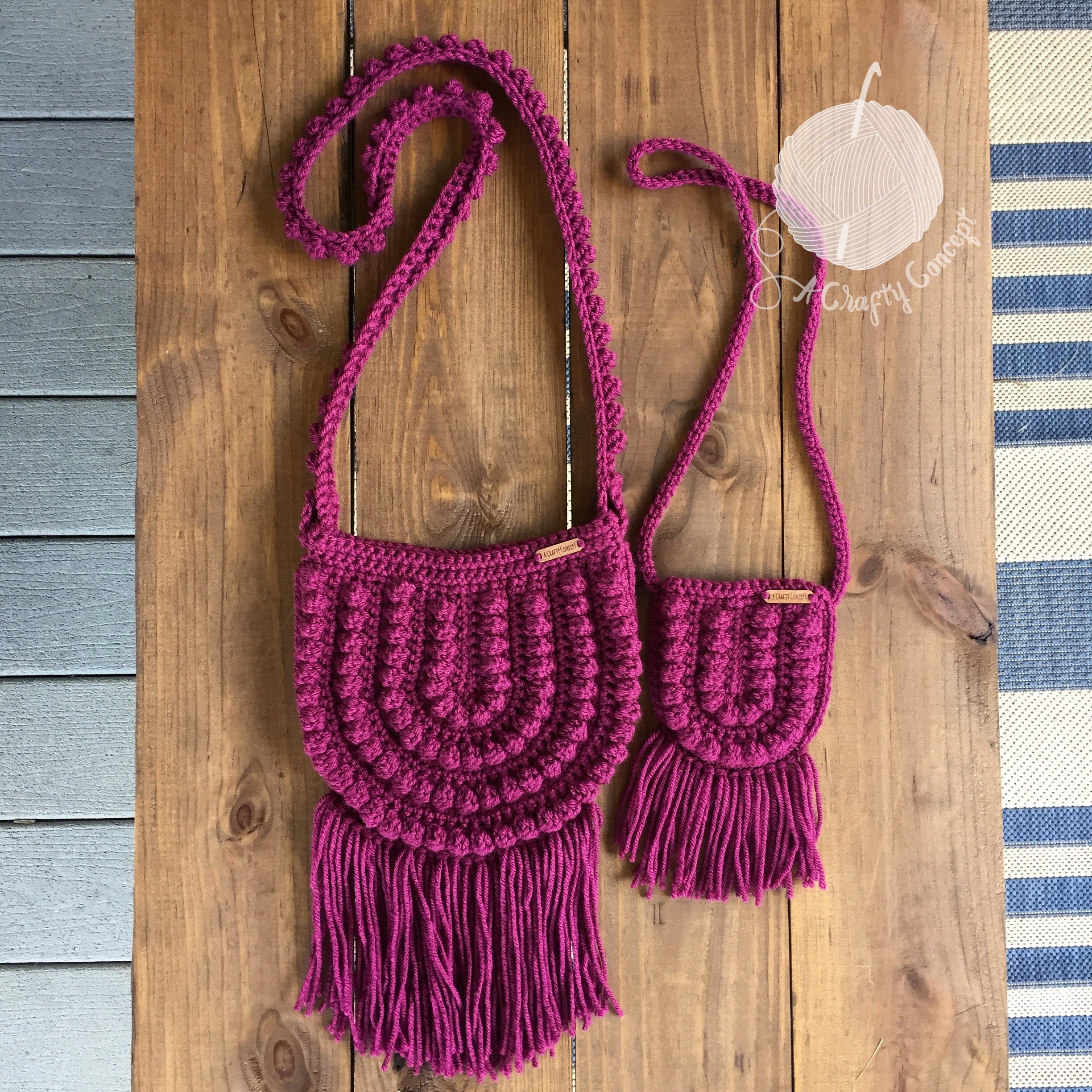 Incredible Fun Boho Crochet Bags - Pattern Center