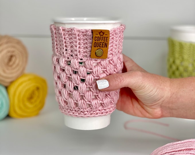 Claire Cozy- Coffee Cup Cozy Crochet Pattern