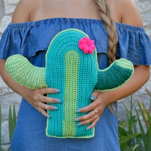 Crochet Cactus Pillow Pattern, Digital Download Cactus Pillow Pattern, Crochet Cactus Pattern, Cactus Pillow Pattern, Crochet Pattern