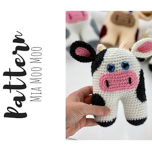 Cute Crochet Cow Amigurumi Pattern Make Your Own Adorable Cow Toy, Crochet Pattern Animal, Crochet Cow Pattern image 2