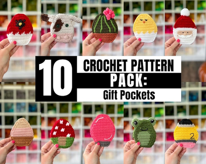 Crochet Gift Pocket Pattern Pack