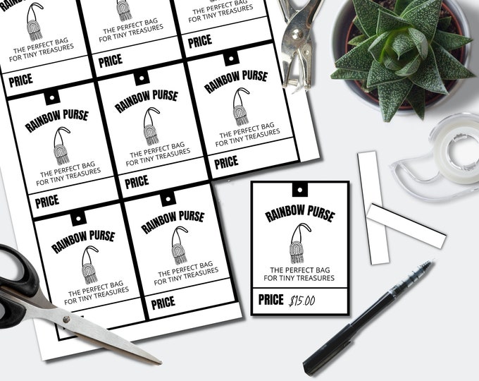 Rainbow Bag Product Tags