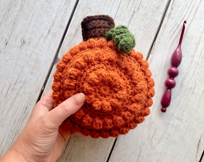 Crochet Pumpkin Baby Rattle Pattern