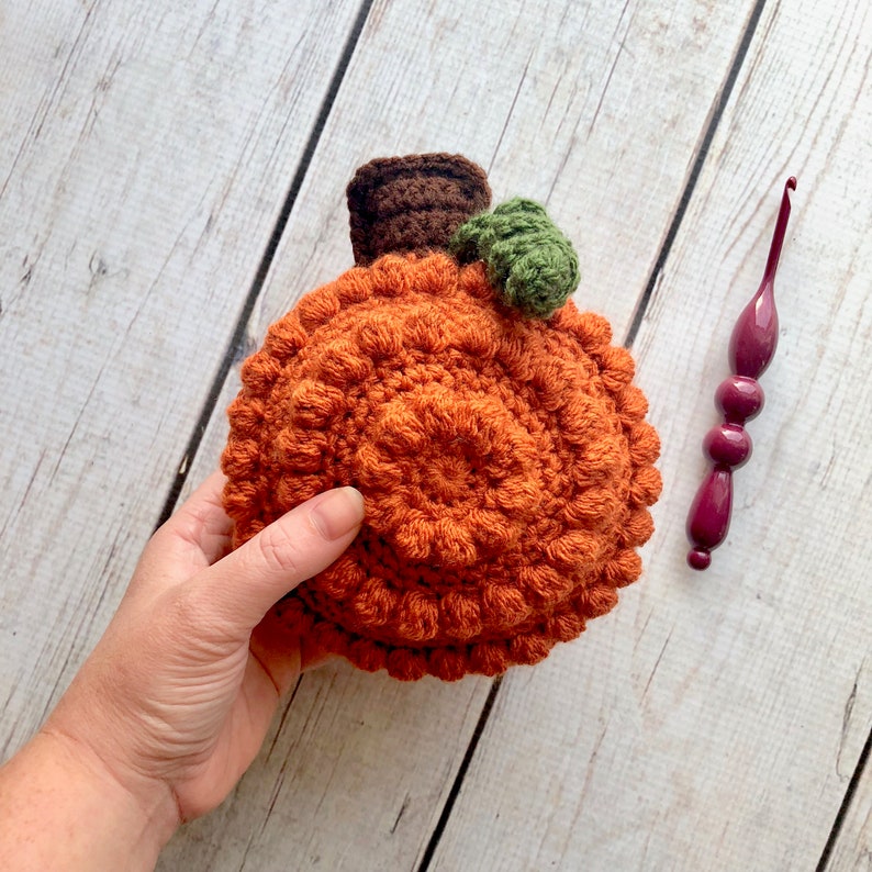 Crochet Pumpkin Rattle Pattern Crochet Pumpkin Pattern image 1