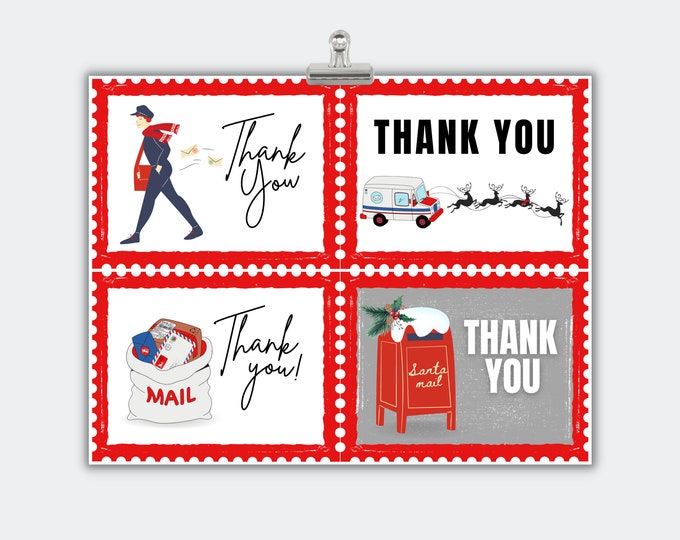 Printable Postal Worker Thank You Cards