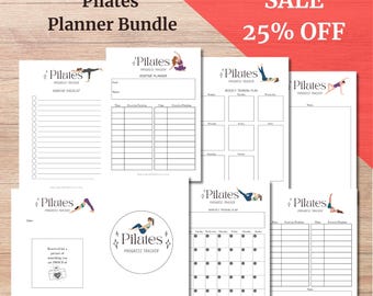 Pilates Journal Tracker Afdrukbare Pilates Planner Fitness Plan Tracker Pilates Oefening Journal voor Pilates Geliefde vriend cadeau