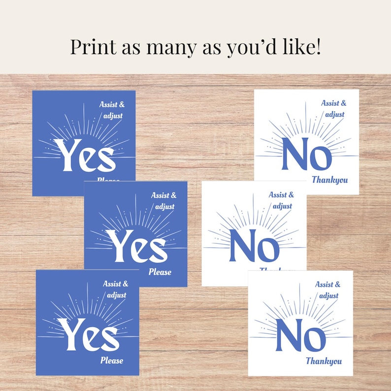 Yes Include Us Yoga Consent Cards Yes No Printable Cards for Yoga Teachers Assist ...