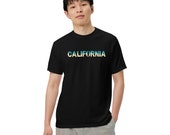 California Dreamin’ Retro Color Design  - Unisex garment-dyed heavyweight t-shirt