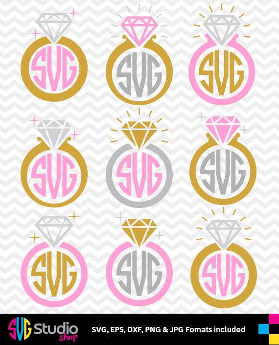 Download WEDDING RINGS SVG Files Silhouette Die Cut Vinyl Cutter | Etsy