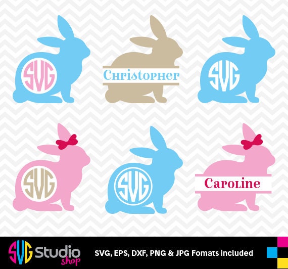 Download Easter Bunny SVG Files Rabbit Silhouette Easter Bunnies | Etsy