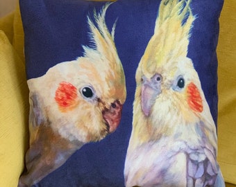 16x16 Cute Cockatiel Parrot Design Funny Scritch and Bite Cockatiel Parrot Lovers Owners Throw Pillow Multicolor 16x16 Cute Cockatiel Parrot Design Funny Scritch and Bite Cockatiel Parrot Lovers Owners Throw Pillow Multicolor