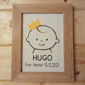 Custom Baby Gift, First Hair, Baby Room Decor, Toddler Room Decor, Keepsake, First Curl, Lock of Hair, Memorial Mom Gift, First Haircut