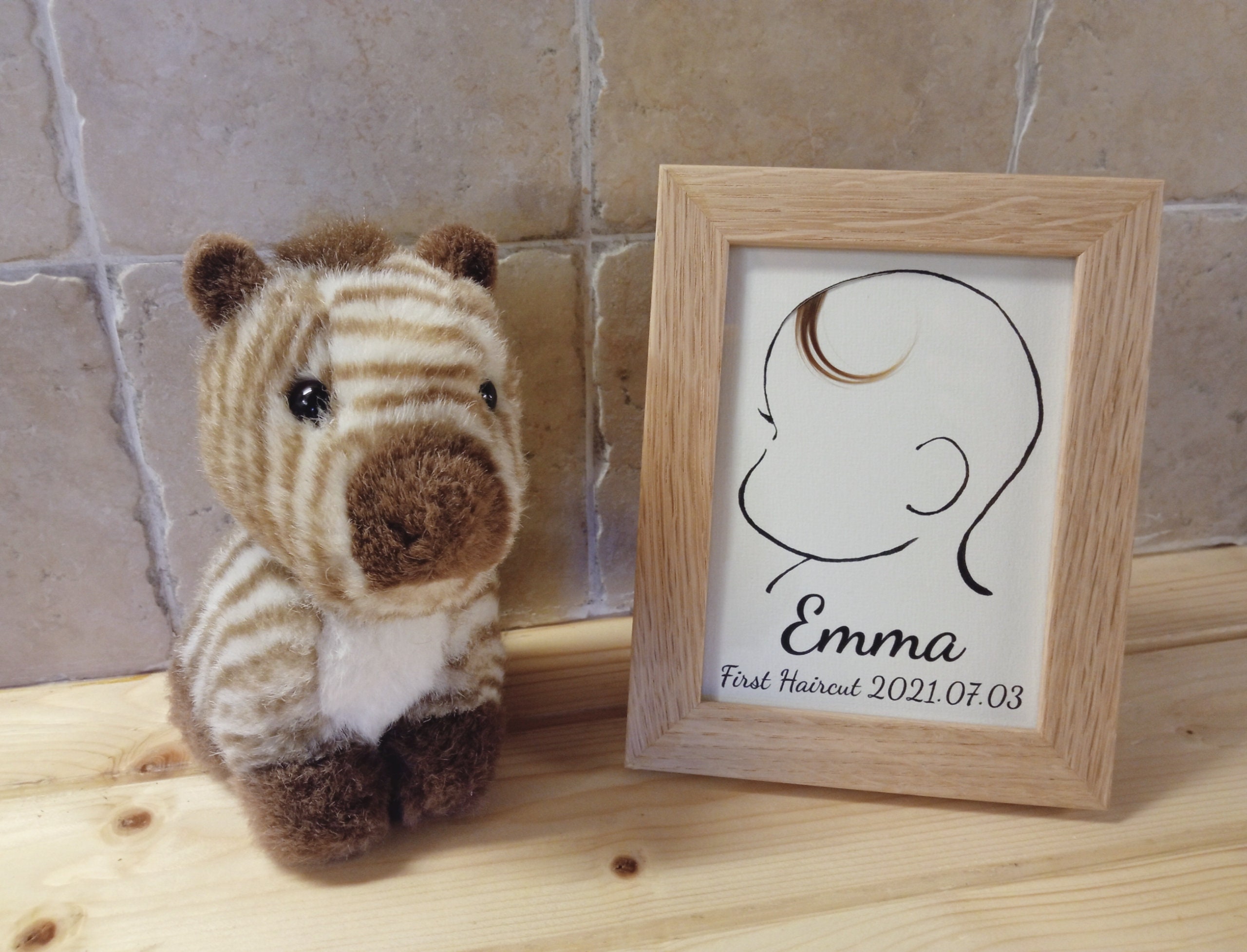 Cadeau de Bébé Personnalisé, Premiers Cheveux, Décoration Chambre Bébé, Décor Tout-Petit, Souvenir, 