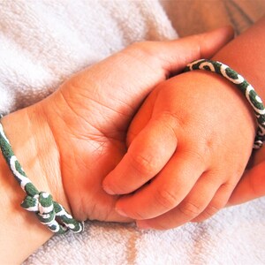 Ensemble familial de bracelets, bracelets enfants papa maman, bracelets de protection, cadeaux de famille, futur cadeau maman papa, baby shower, bijoux de famille