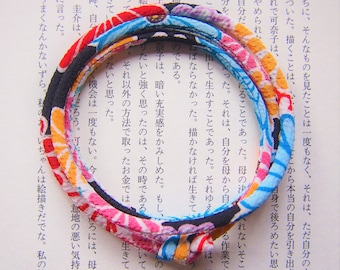 Japanese Necklace, Japanese Jewelry, Japanese Gifts, Kinomo Bracelet, Fabric Necklace, Japanese Bracelet, Wrap Bracelet, Adjustable Bracelet