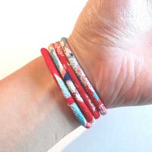 Japanese Necklace, Japanese Jewelry, Japanese Gifts, Kimono Bracelet, Fabric Necklace, Japanese Bracelet, Wrap Bracelet, Adjustable Bracelet