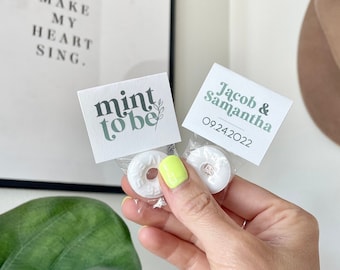 Mint To Be Wedding Favors Mint Wedding Favors Mint Favors Personalized Party Favor Save The Date Wedding Favors For Guests Custom Favors