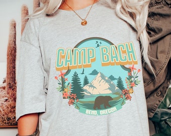 Retro Camp Bachelorette Shirt Camping Bachelorette Shirt Mountain Bride Shirt Hiking Bachelorette Custom Camping Bachelorette Party Shirts