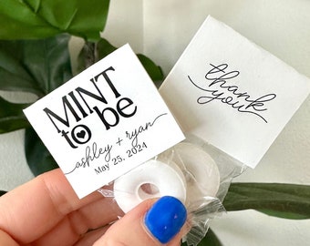 Mint to Be Wedding Favors, Wedding Favors, Wedding Favor Mints, Personalized Wedding Favor, Rustic Wedding Favors, Custom Wedding Mint Label