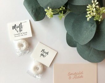 Wedding Favors, Mint to Be Wedding Favors, Mint Favors, Wedding Favor Mints, Personalized Wedding Favor, Rustic Wedding Favors