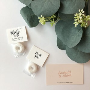 Wedding Favors, Mint to Be Wedding Favors, Mint Favors, Wedding Favor Mints, Personalized Wedding Favor, Rustic Wedding Favors image 1