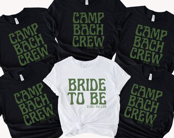 Camping Bachelorette Shirts, Camp Bachelorette, Bachelorette Weekend, Bachelorette Tshirt, Bachelorette Party Favor, Custom bachelorette Tee