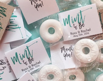 Wedding Favors, Mint to Be Wedding Favors, Mint Favors, Wedding Favor Mints, Personalized Wedding Favor, Rustic Wedding Favors