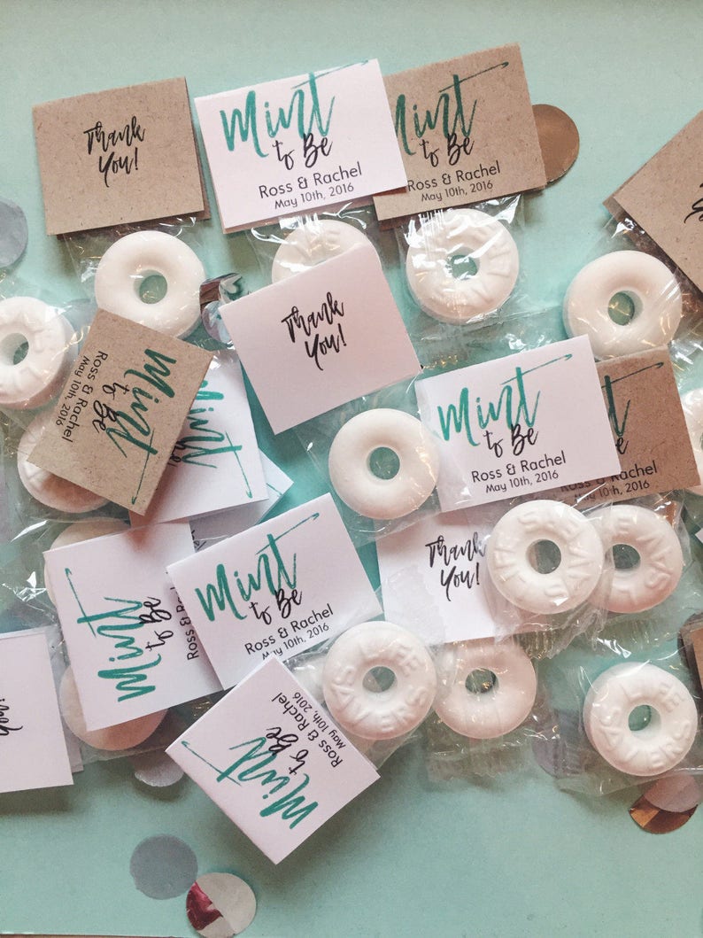 125 Wedding Favors Mint to Be Wedding Favor Mint Favors Etsy